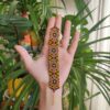 Perzische geometrische geweven kralenarmband voor dames