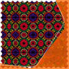 Luxe Geometrisch Fluwelen Tafelkleed – Purper