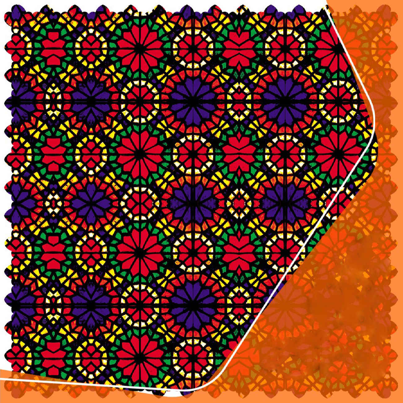 Luxe Geometrisch Fluwelen Tafelkleed – Purper