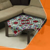 Luxueus Rood Bloemen Tafelkleed – Fluweel