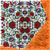 Luxueus Rood Bloemen Tafelkleed – Fluweel