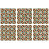 Perzische Placemat met Geometrisch Bloemenpatroon (Set van 6)