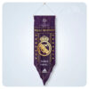 Real Madrid Fan Wandvlag – Sport Decoratie – Paars Fluweel