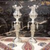 Traditionele Filigraan Kandelaar Set – Zilver & Koper