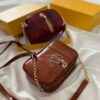Stijlvolle leren crossbody tas met kettingriem voor moeiteloze elegantie