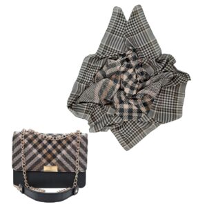 Stijlvolle schoudertas met ketting & sjaal set
