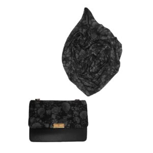 Stijlvolle schoudertas met ketting & sjaal set