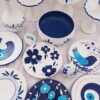 Blauwe Haft Seen Set – Handgeschilderd met Boze Oog