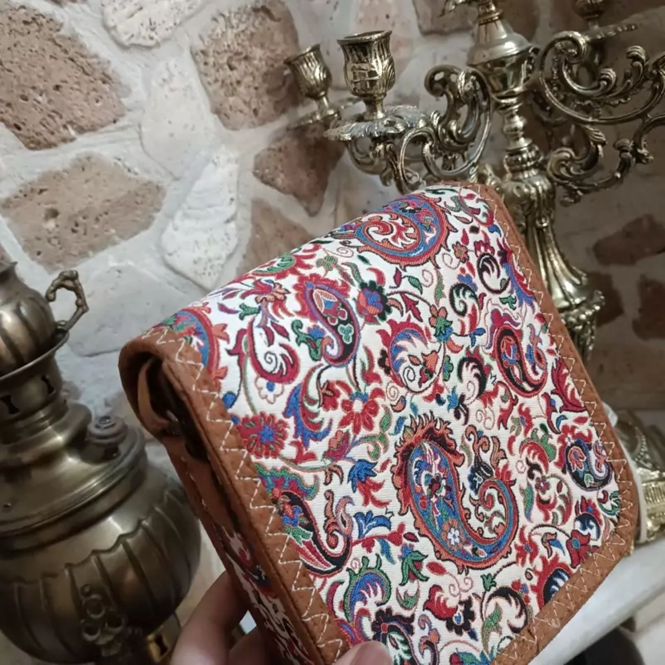 Termeh Schoudertas Kruistas – Elegant Perzisch Patroon