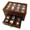 Gelaagde Houten Horloge Organizer