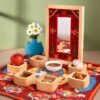 Houten Haft Seen Set met Spiegel & Tapijtlijst