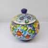 Unieke Keramische Suikerpot – Blauw met Perzisch Design