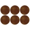 Unieke Geometrische Bloemenprint Placemat – Set van 6