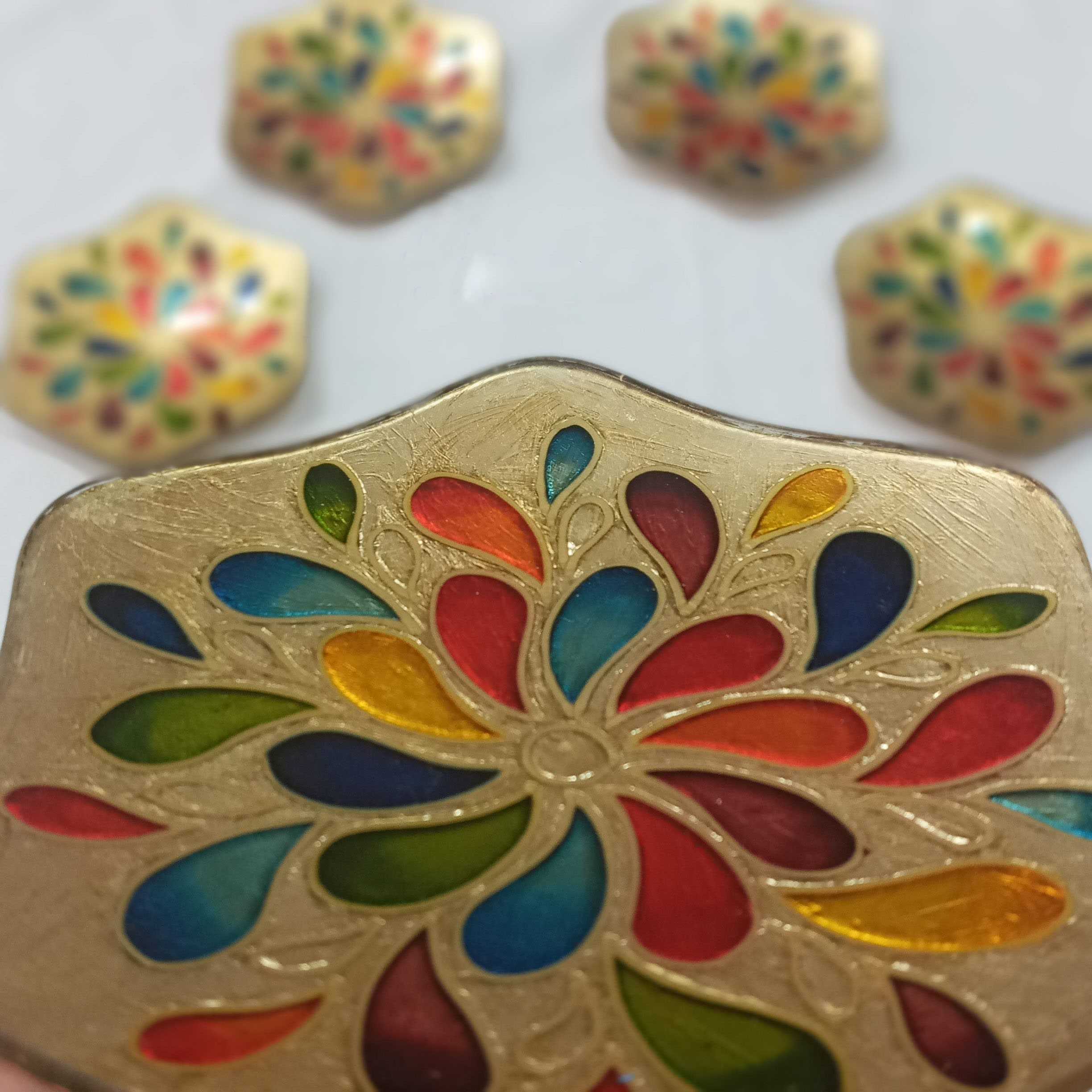 Vitarail Haft-Seen Set – Goud Traanontwerp (6-delig)