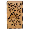 Houten Kandelaar met Kalligrafie