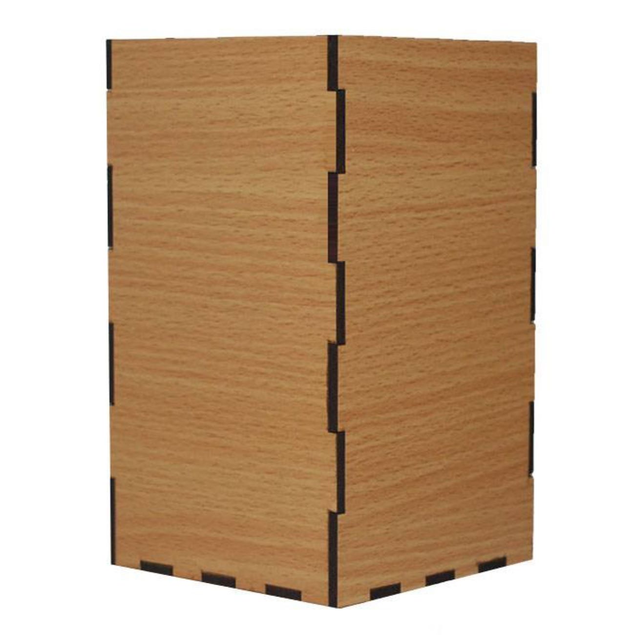 Houten Kandelaar met Kalligrafie