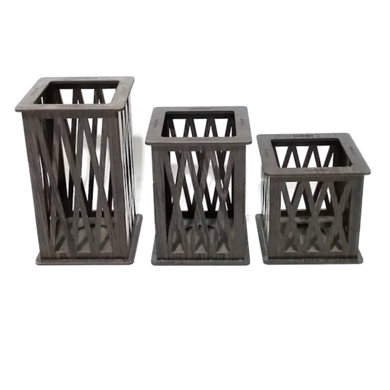 Houten Kandelaar Modern Ontwerp