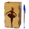 Houten Kandelaar Ballerinaontwerp