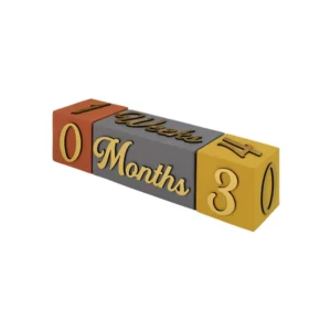 Houten Kubus Bureaukalender – Esthetisch Accessoire