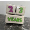 Houten Kubus Bureaukalender – Rustieke Stijl