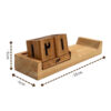 Houten Kubus Bureaukalender – Stijlvolle Organizer
