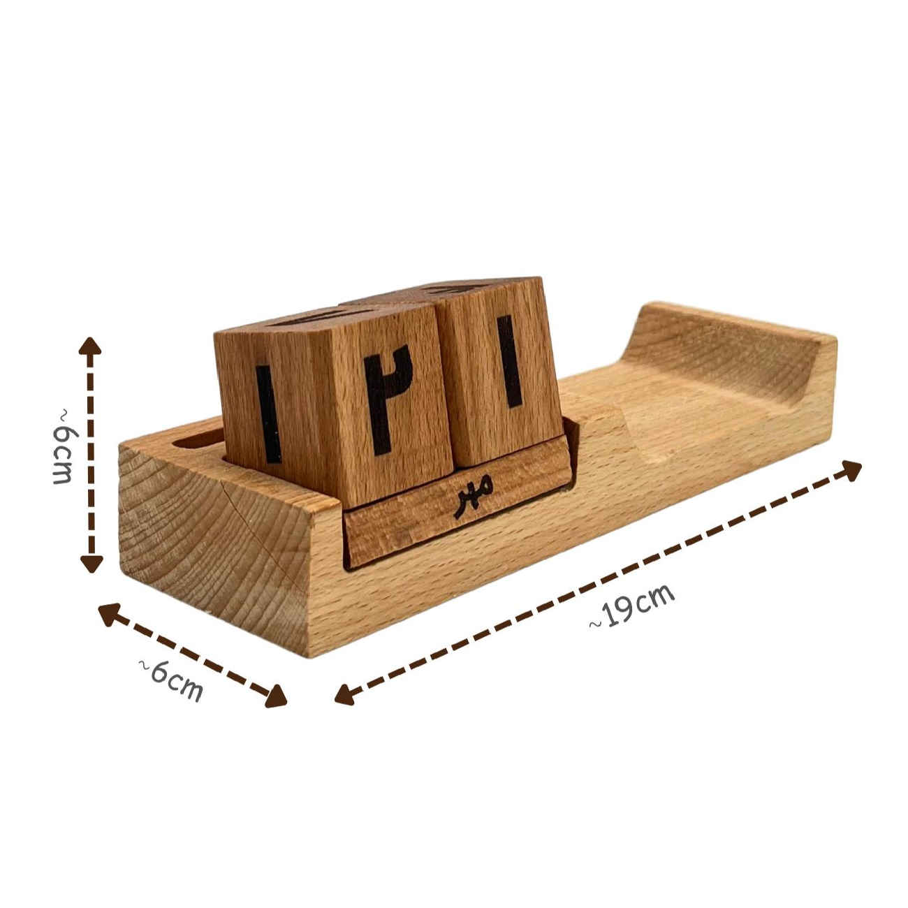 Houten Kubus Bureaukalender – Stijlvolle Organizer