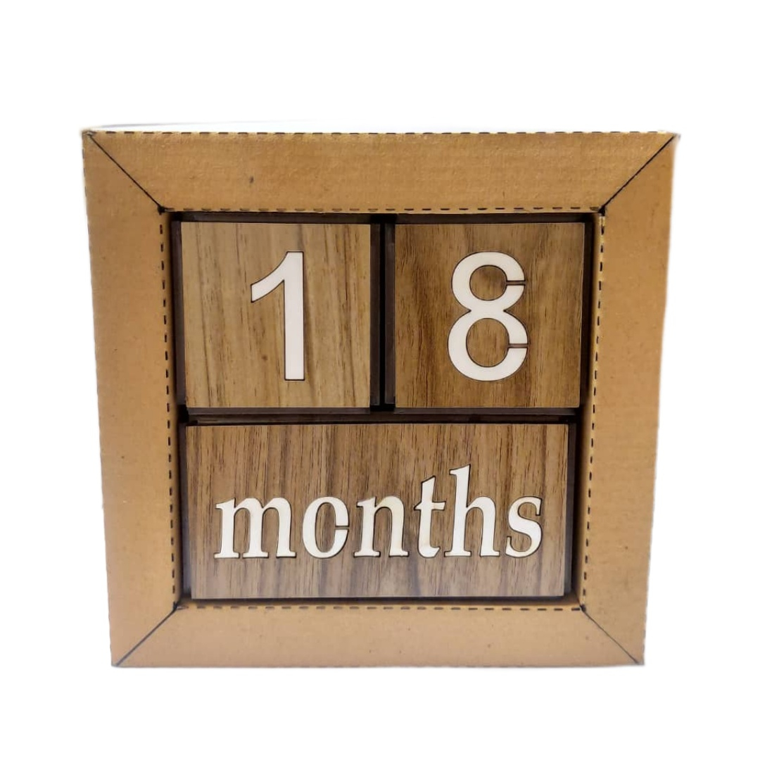 Houten Kubus Bureaukalender – Woon- & Kantoorweergave