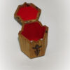 Houten Sieradendoos met Blad- en Bloemgravure