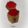 Houten Sieradendoos met Blad- en Bloemgravure