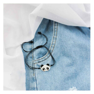 Geweven Kralen Armband – met Panda Ontwerp