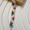 Geweven Stalen Kralenarmband voor Vrouwen – Klassiek Bloemenpatroon