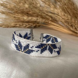 Geweven Stalen Kralenarmband voor Vrouwen – Ela Model