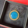 Ambachtelijke Bronzen Ketting met een Harssteen