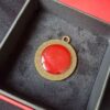 Ambachtelijke Bronzen Ketting met een Harssteen