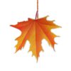 Herfstblad decoratieve hangornamenten – Set van 6