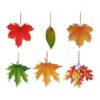 Herfstblad decoratieve hangornamenten – Set van 6