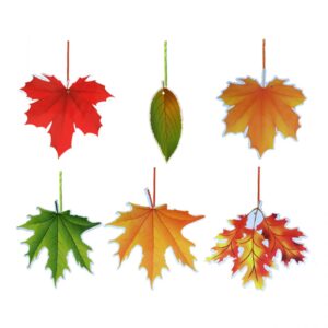 Herfstblad decoratieve hangornamenten – Set van 6