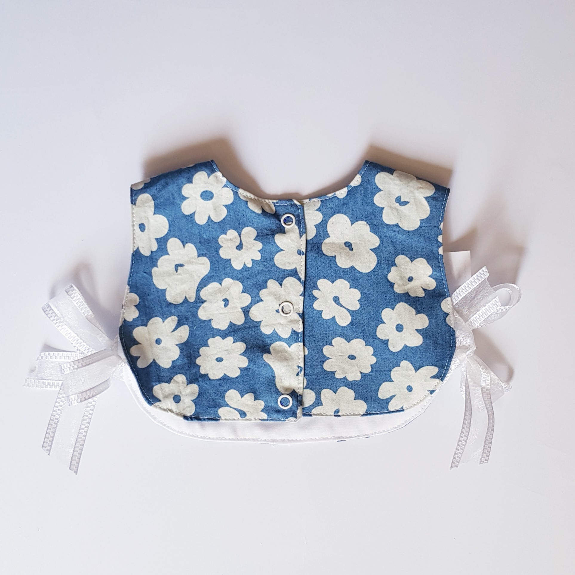 Baby slab – Zoete bloemstijl Blauw Katoen
