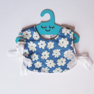 Baby slab – Zoete bloemstijl Blauw Katoen