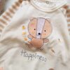 Baby Jumpsuit Lange Mouwen – Bear Hugs Crème