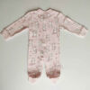 Baby Meisje Jumpsuit – Roze Konijn Patroon
