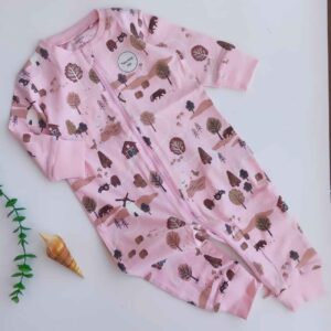 Baby Meisje Jumpsuit – Roze Jungle