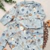 Baby Lange Mouw Jumpsuit – Blauwe Natuur