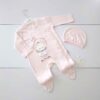 Baby Meisje Jumpsuit Set – Roze Teddy