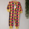 Baby Jumpsuit Lange Mouwen – Vibrant Squares Geel
