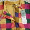 Baby Jumpsuit Lange Mouwen – Vibrant Squares Geel