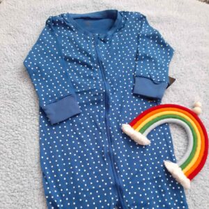 Baby Jumpsuit Lange Mouwen – Dreamy Dots Navy