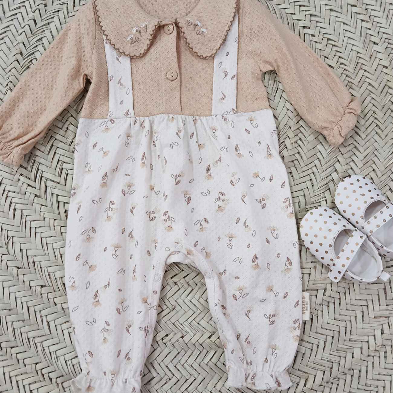 Baby Meisje Jumpsuit – Bloemenpatroon