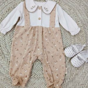 Baby Meisje Jumpsuit – Bloemenpatroon