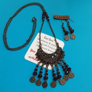 Bronzen Sieradenset – Bohemien Munt & Kwast